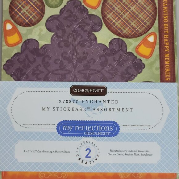 Close to My Heart Reflections Stickease X7087C Enchanted Halloween Trick NEW - Picture 3 of 7